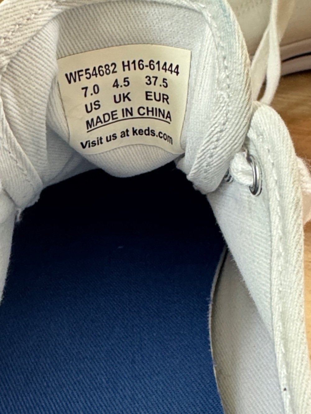 Keds White Canvas Low-Top Sneakers - Picture 2 of 7